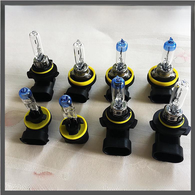Halogen Headlight Bulb Set: 9005HB3 High Beam, H8/H11/H16 Anti-Fog, 9012 Headlight, 9006HB4 Low Beam