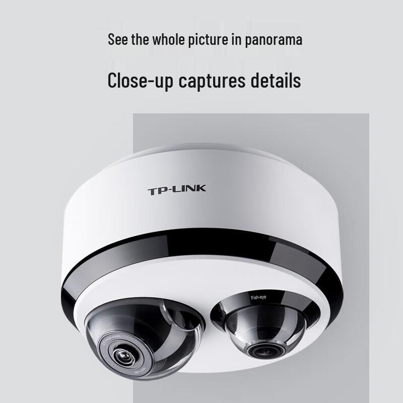 Tp-Link 5-мегапиксельная HD Двойная камера 360° Беспроводная камера видеонаблюдения CN вилка (адаптер в комплекте)
