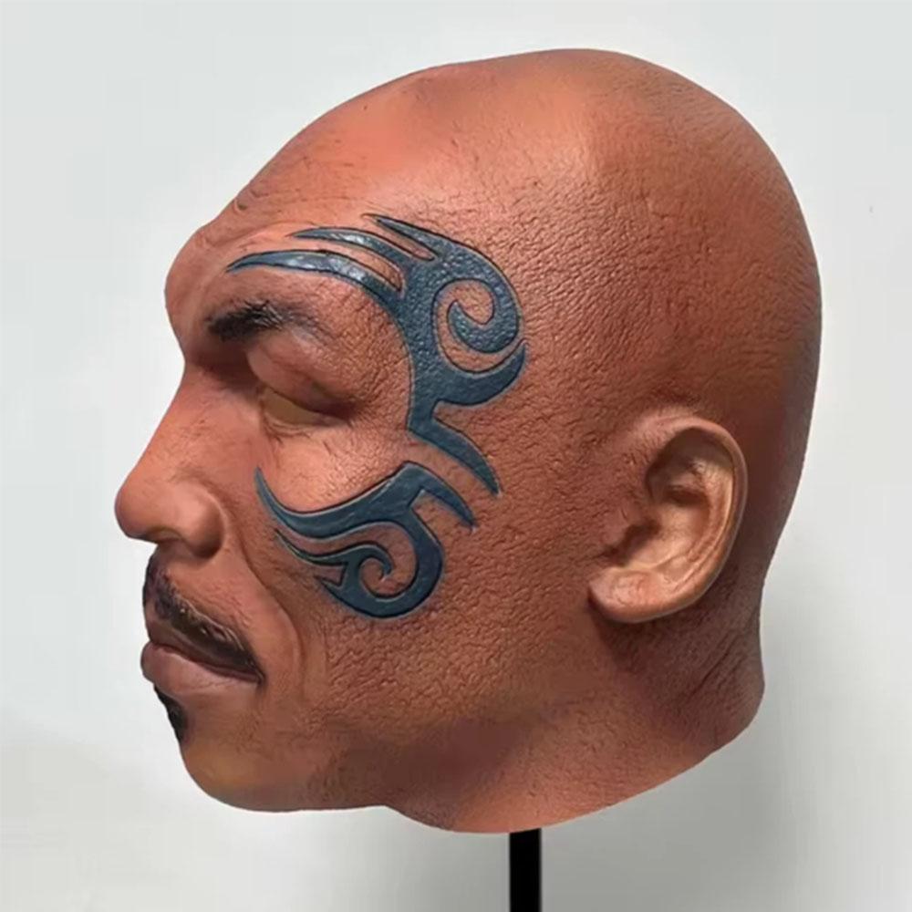 Маска Майка Тайсона на всю голову из латекса для косплея, переодевания и Хэллоуина