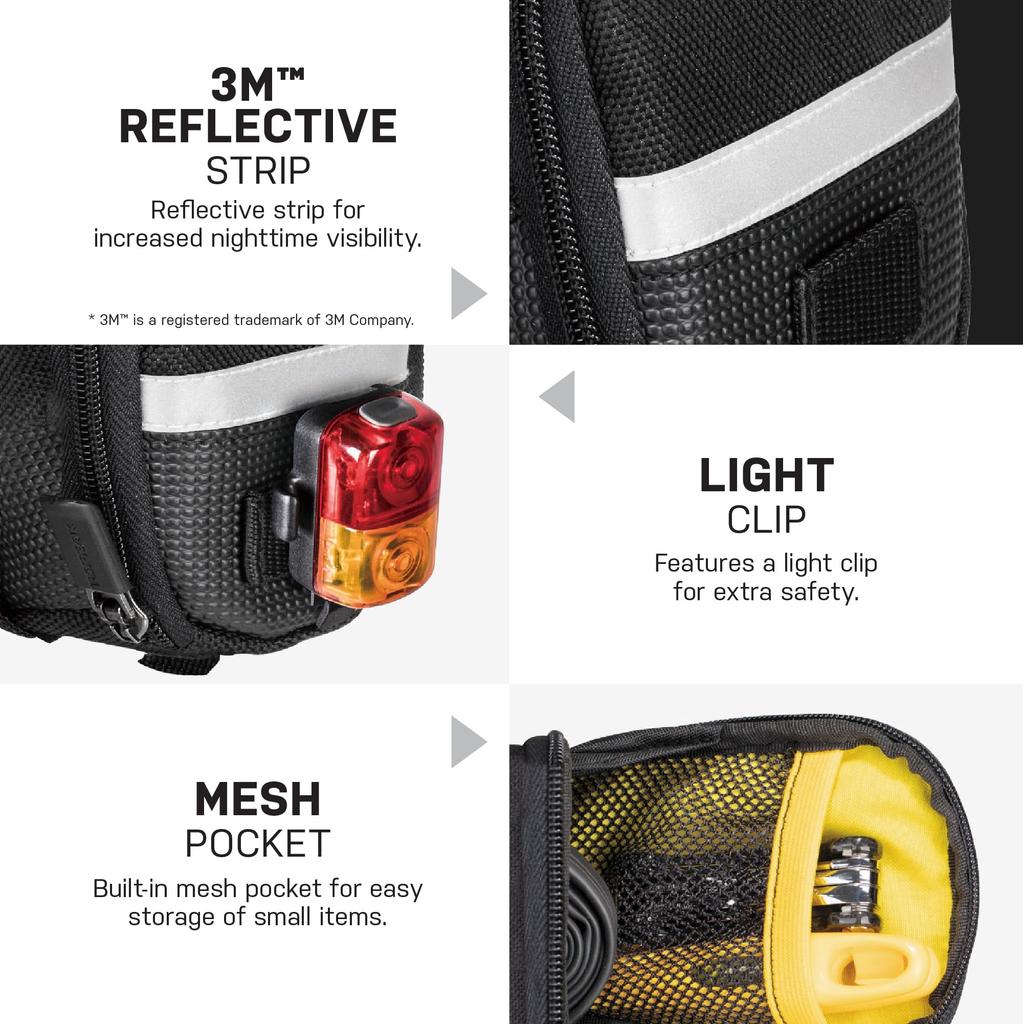 TOPEAK Aero Wedge Pack Микро Размер Черный (Ремешок Крепление)