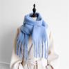Winter Scarf for Women Cashmere Warm Solid Pashmina Blanket Wraps Female Thick Soft Bufanda Big Tassel Shawl Long Poncho Echarpe