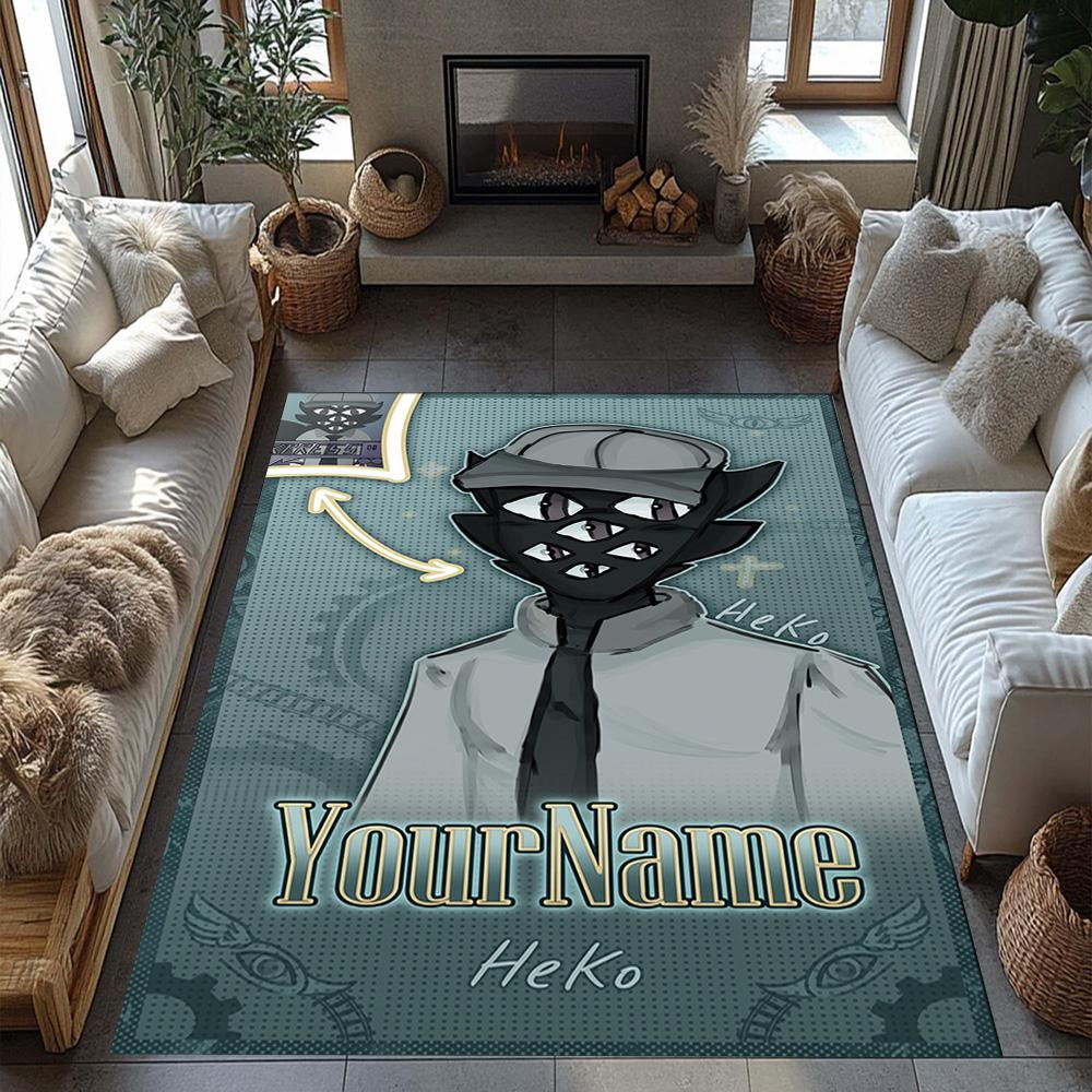 Incredibox Customized Name Carpet Design for Bedrooms Foyer Kitchen Dining Room Antislip Carpet Office home decor Gift for Festivals