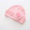 Мягкие детские шапочки из хлопка для новорожденных с крупными цветами, кружевные шапочки для мальчиков и девочек, аксессуары для младенцев от 0 до 12 месяцев