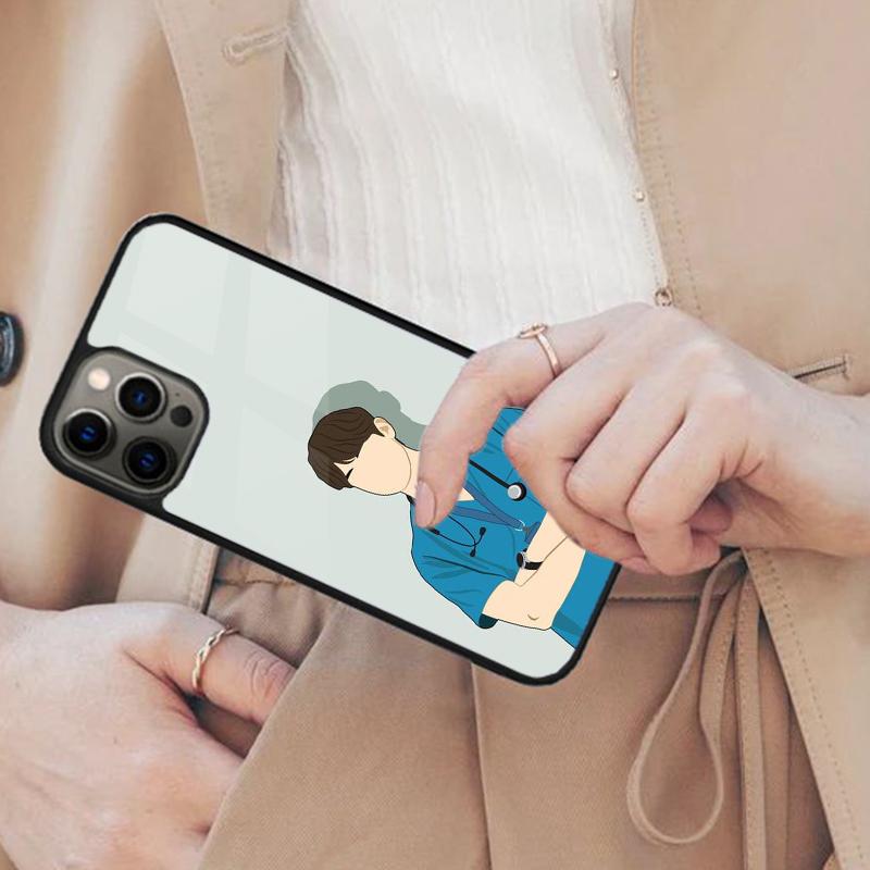 Мультяшный Чехол для Телефона с Магнитом Доктор Медсестра Для APPLE iPhone 17 Air 16 14 13 12 Pro Max 15 Plus Беспроводная Крышка MagSafe