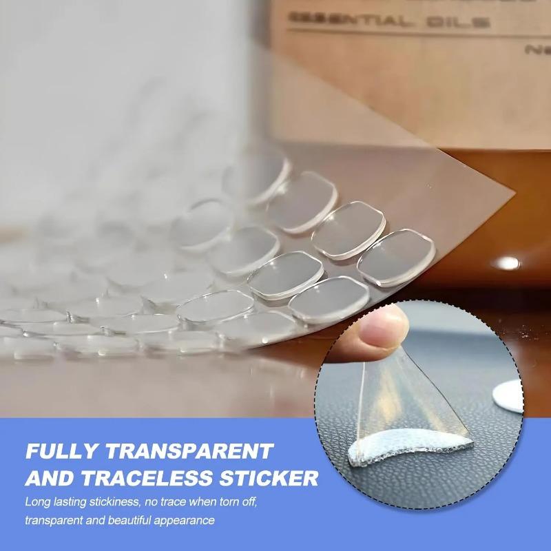 Clear Gel Glue Pads Double-sided Adhesive Invisible Dots Waterproof No Traces Patches Balloons Doll Foot Fixed Acrylic Sticker(13*8mm)