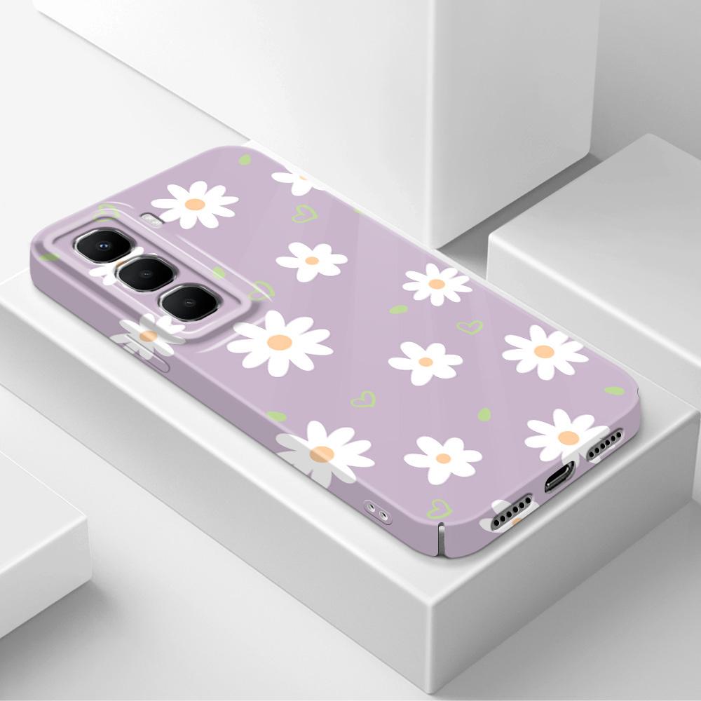 Нежный чехол- Daisy для Infinix Hot 60 60I 40 30I 12 10 Note 50 30 Pro Plus Play 4G 5G Пленка Жесткая Крышка