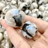 10-30mm Rainbow Moonstone Tumbled Stones Natural Decor for Home Aquarium, DIY Crafts Unique Gift Irregular Stone Shape Polished