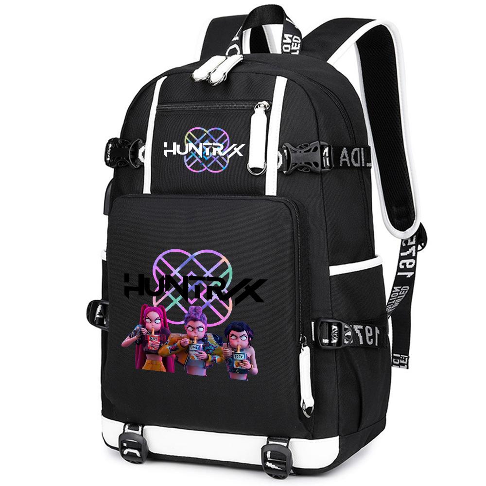 Anime K-Pop Demon Hunters Backpack Large Capacity Bookbag Laptop Unisex Student Boy Girl School Bag Large Capacity Travel Outdoor Bag Kid Gift Mochila