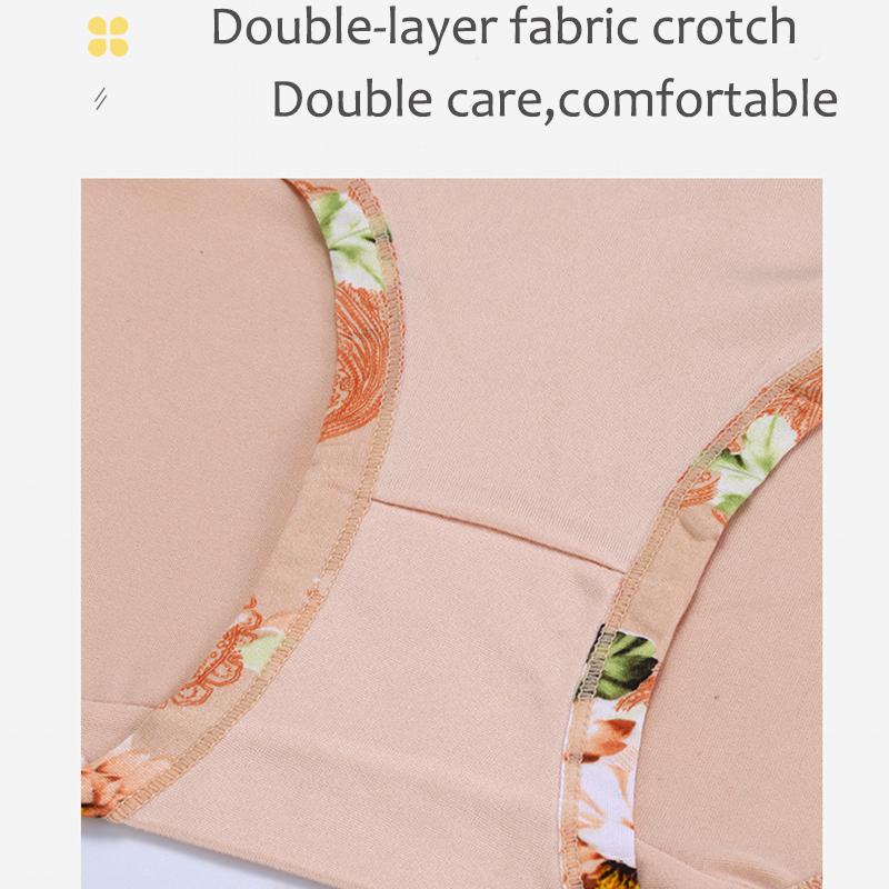 Women's Plus Size Floral Print Briefs - Comfortable Fit, Sizes 4XL-14XL