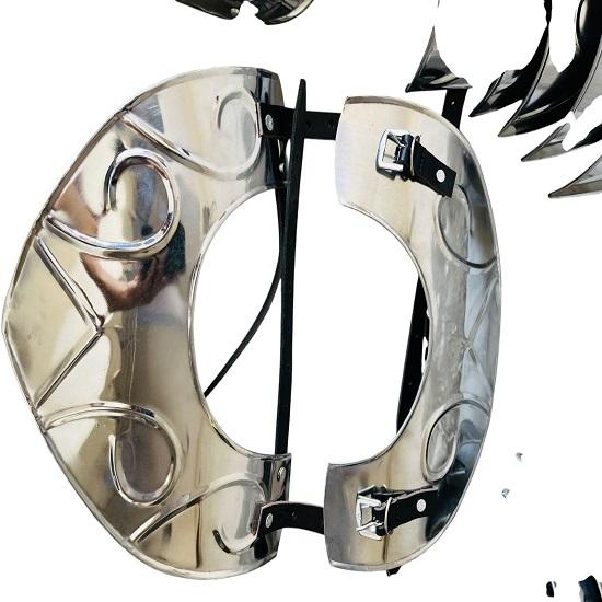 Женский средневековый стальной доспех Ручной работы Готический костюм рыцаря, LARP, Косплей Реконструкция Защитное снаряжение