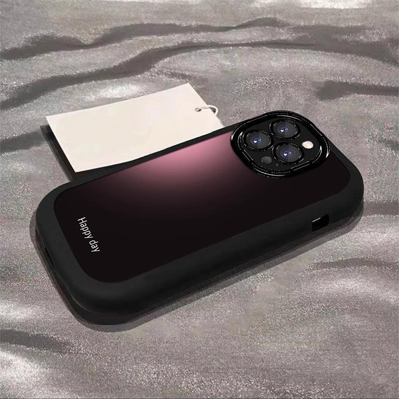 Подходит для чехла для мобильного телефона Apple 16promax Силиконовый пуховый чехол 15pm Высококлассный градиентный расписной iPhone14