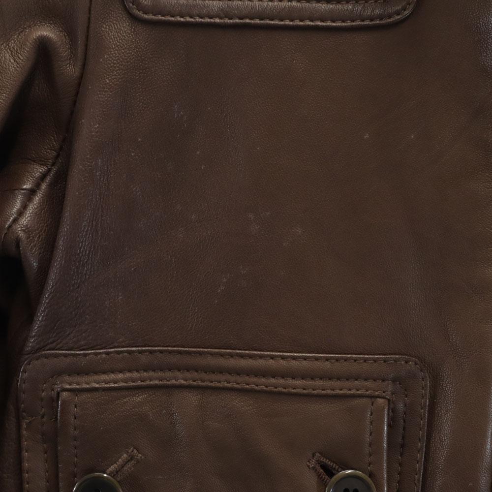 IENA Куртка из овчины Коричневая Блузон Женская Б/У