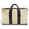 Vintage Bags Travel Bag Duffle Bag Leather/Canvas Beige/Dark Brown