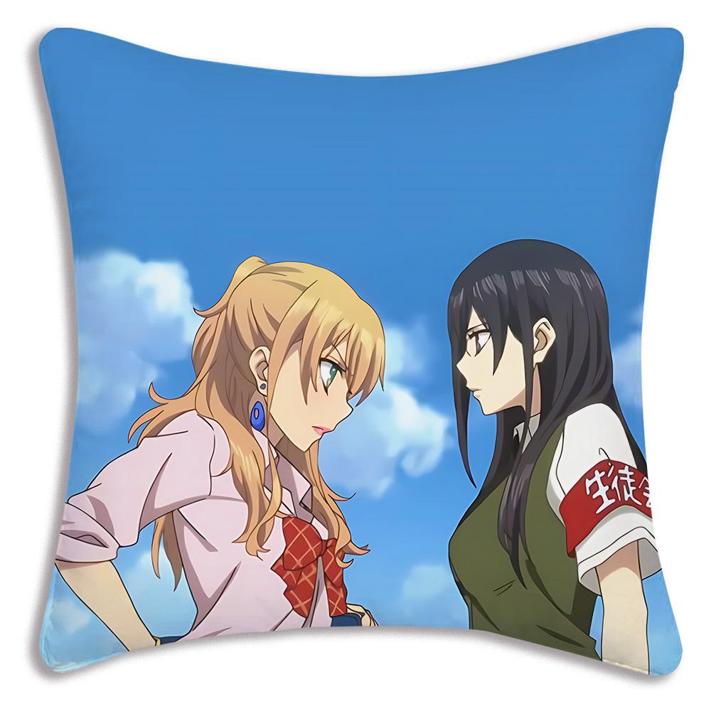 Милые GL Аниме C-Citrus Горячие Наволочки Мультяшные Декоративные Для Дивана Домашние Двусторонние Печать Короткий Плюш Милая Наволочка