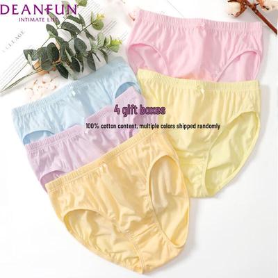 Женские бесшовные трусы-слипы Deanfun с высокой талией, 4 шт.