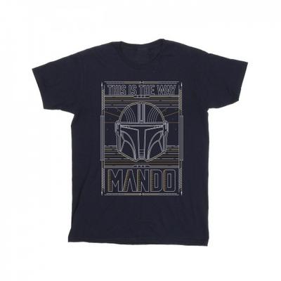 Мужская футболка The Mandalorian The Way Outline Helm