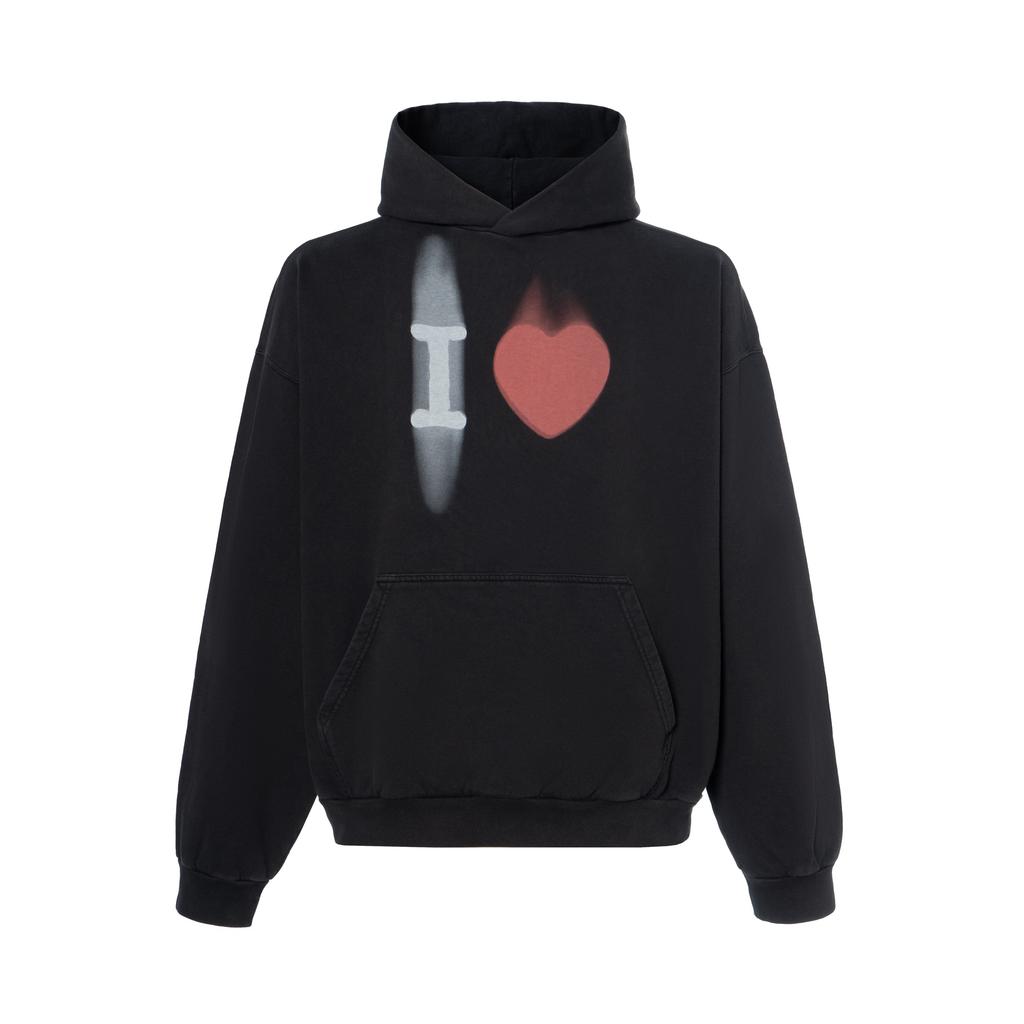 Balenciaga SS23 I love Balenciaga Hoodie 'Black' Men's 742603TOVH59034