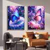 1 Set DIY 5D Diamond Painting Kit Enhance Creativity Brighten Your Space Butterfly Pattern Mosaic Cross Stitch Embroidery