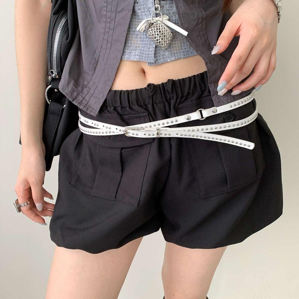 Spicy Girl Long Double-layer Belt Gothic Y2K Belt Trend Punk Waistband Female