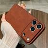 Роскошный высококачественный кожаный чехол для телефона для бизнеса для iPhone 17 16 15 14 13 12 11 Pro Max Plus 17 Air Силиконовый мягкий ТПУ чехол