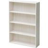 CMCR-9060(WH3D) Large Capacity Slim Bookshelf (50kg Load Capacity), 4 Shelves, 60cm Wide X 17cm Deep X 89cm High, Storage Shelf for Manga, CDs