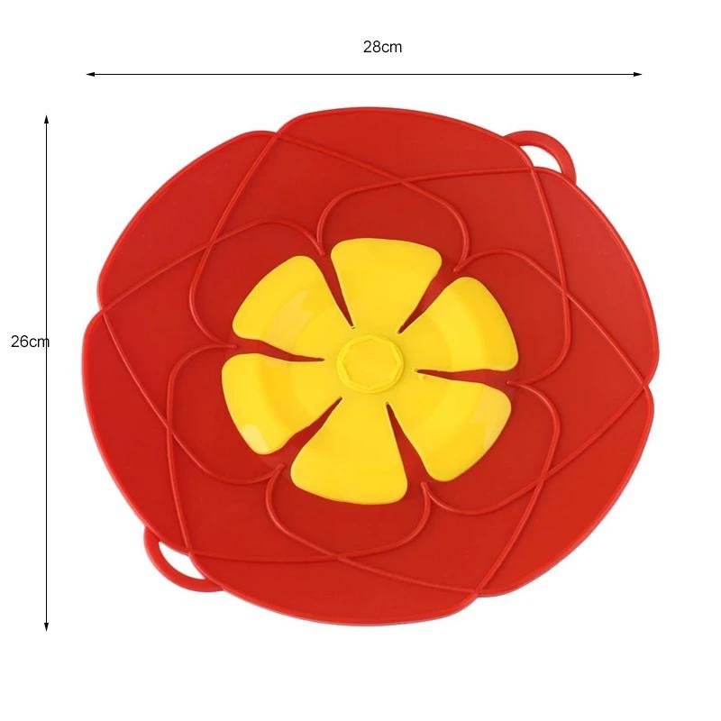Силиконовая крышка, стопор для пролива, крышка для кастрюли, сковороды, кухонные принадлежности, посуда в форме цветка, кухонные инструменты, кухонные гаджеты, маркер-маркер