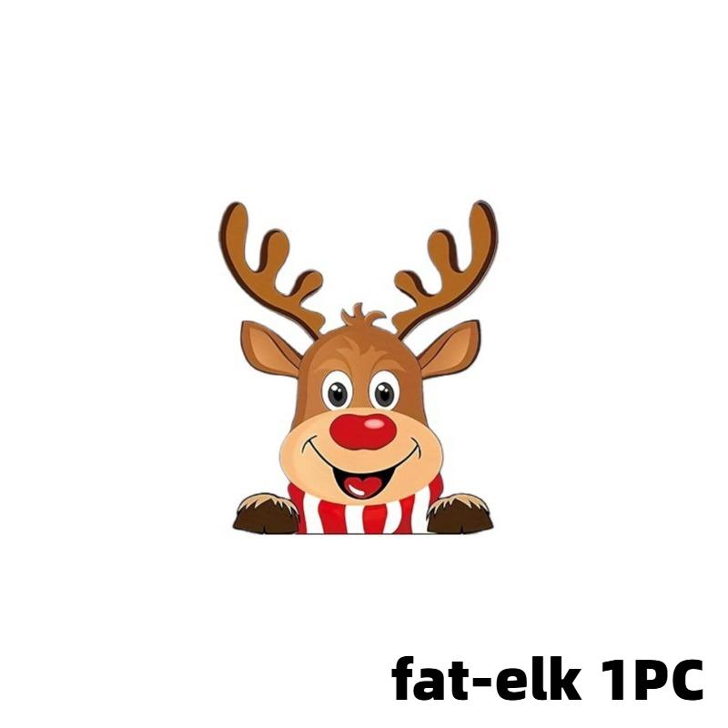 Christmas Car paper Merry Christmas - Waterproof Santa Claus and reindeer window decorations - Christmas decorative decals