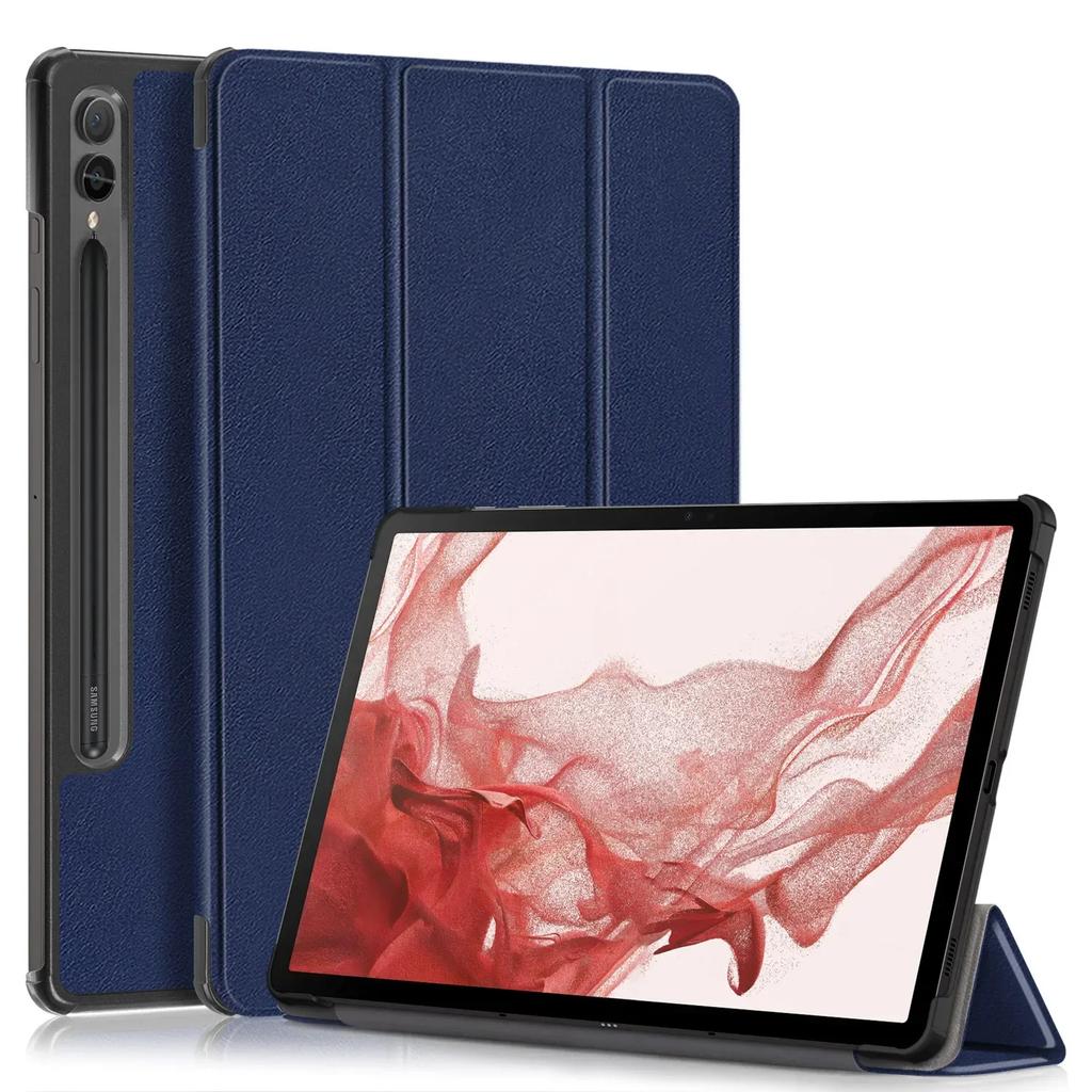 Case For Samsung Tab S9 Fe Plus Case 12.4" Tri-Folding Stand Magnetic Smart Cover For Coque Galaxy Tab S10+ S10FE S10 FE+ Case
