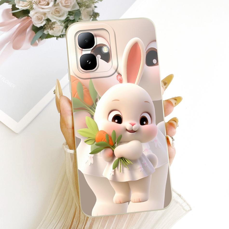 For Infinix Smart 20 2026 Cute Cat Flower Cartoon Phone Case For Infinix Smart20 X6840 X6840B Soft Silicone Covers Bumpers