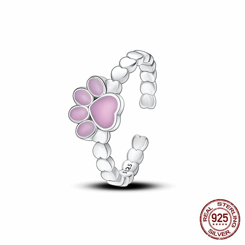 Абсолютно новое 100% подлинное 925 серебряное женское кольцо оригинальное сердце корона розовое золото кристалл обручальное кольцо годовщина свадьбы ювелирное изделие