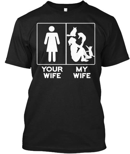 My Wife is crazy cat lady Tee TTshirt Made in the USA Size S to 5XL