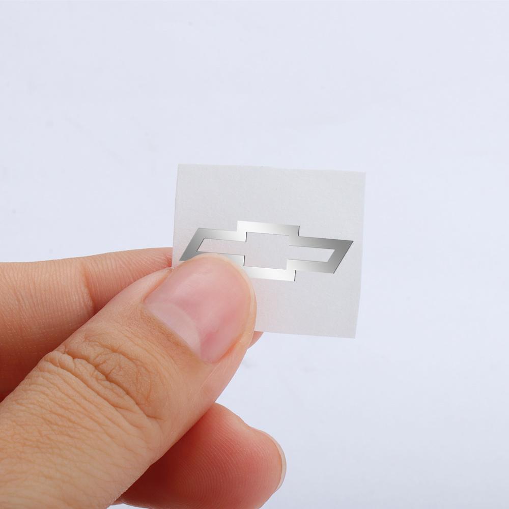 10pcs 3D Nickel Metal Car Interior Dekoration Stickers Badges Auto Styling For Chevrolet Silverado Trailblazer Suburban Traverse