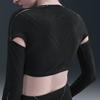Nike X Knwls Свитер с принтом Ghost Top, V-образный вырез, в полоску, с длинным рукавом, женские топы IB0265-010