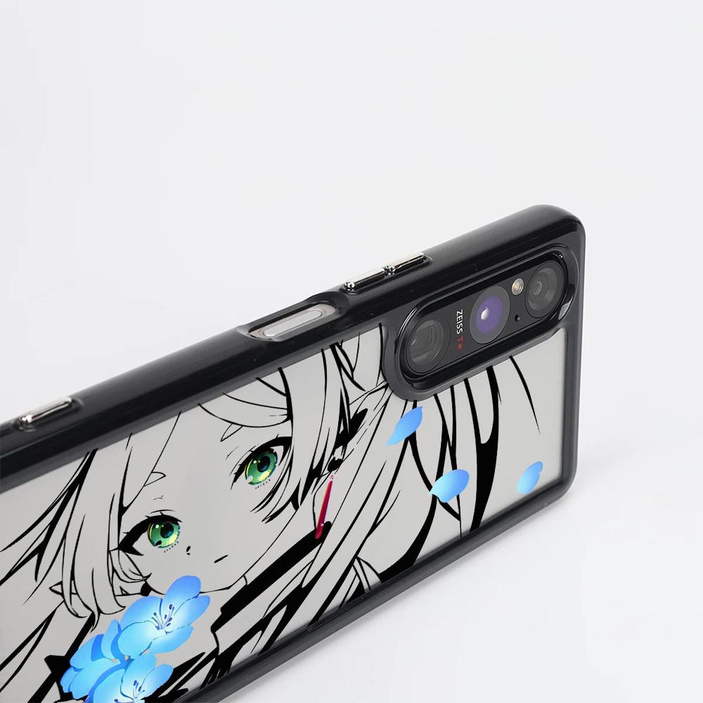 """Фрирен""" Жесткий прозрачный чехол для телефона Sony Xperia 1 V VI VII VIII Xperia 5 V Xperia 10 V VI VII / Ударопрочный чехол Sony