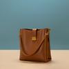 2024 New High-End Bucket Bag, Vintage Soft Leather Mother-and-Child Bag, Large Capacity Versatile Commuting Shoulder and Crossbody Bag for Women