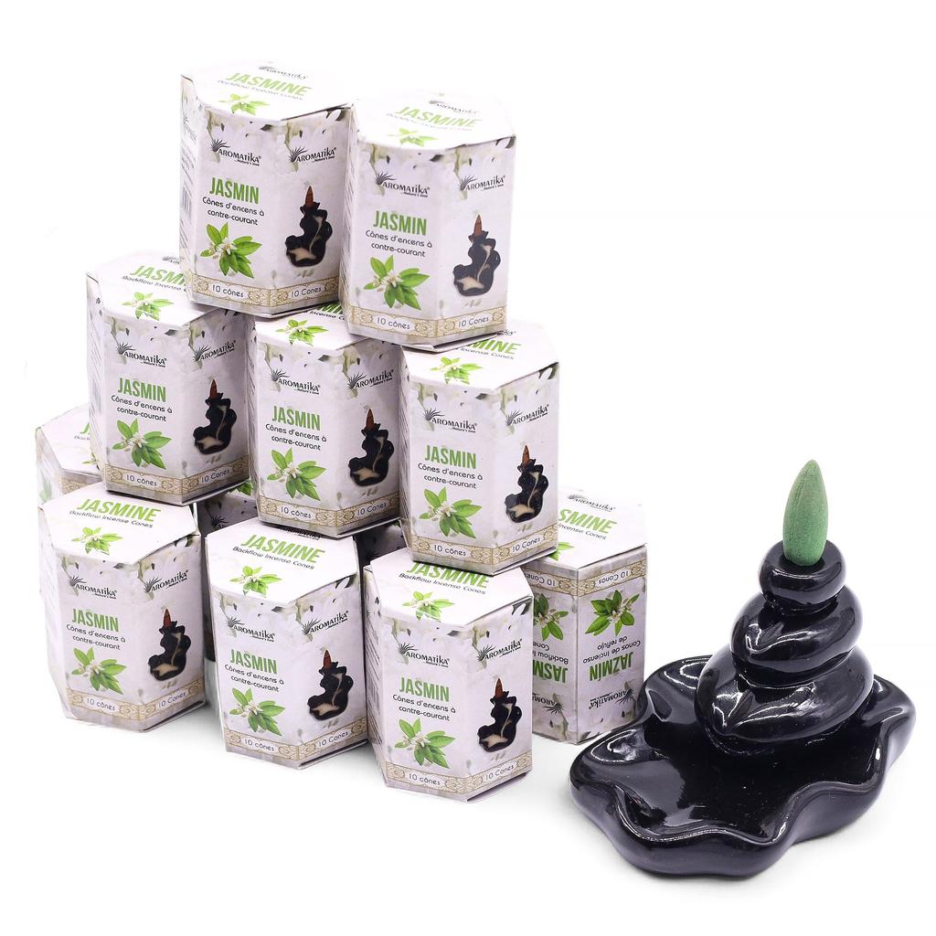 7x Backflow Incense Cones Jasmine 10 Pack