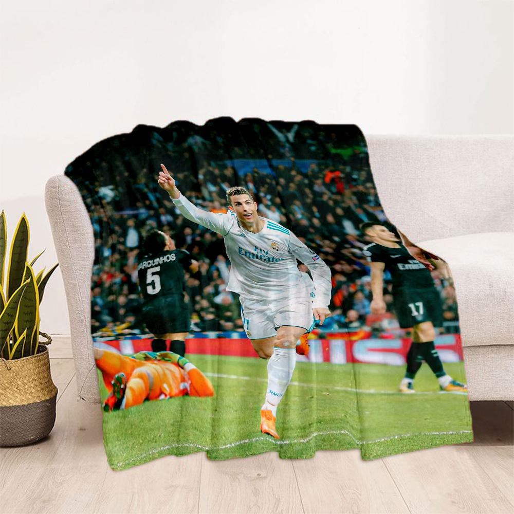 Cristiano Ronaldo Blanket Soft Warm Cozy Perfect For Sofa Bedding Picnics Four Seasons Universal Modern Style