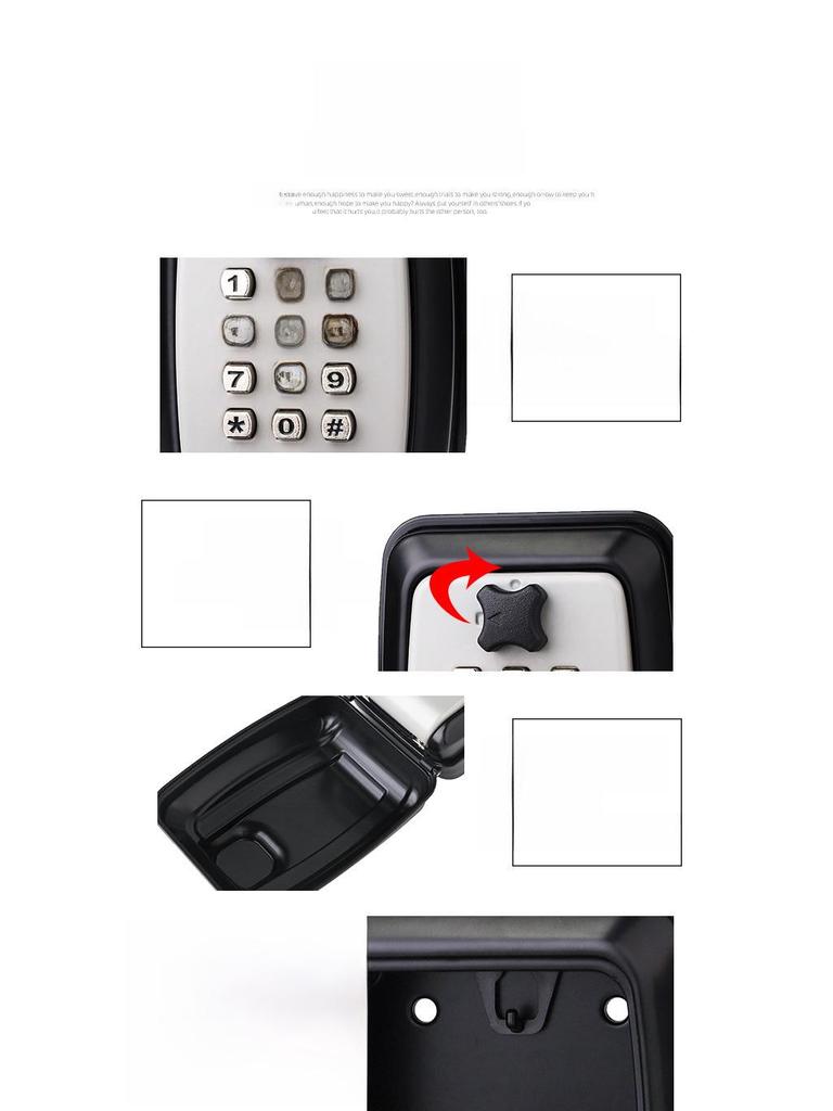 Наружный водонепроницаемый настенный ящик для ключей для безопасности