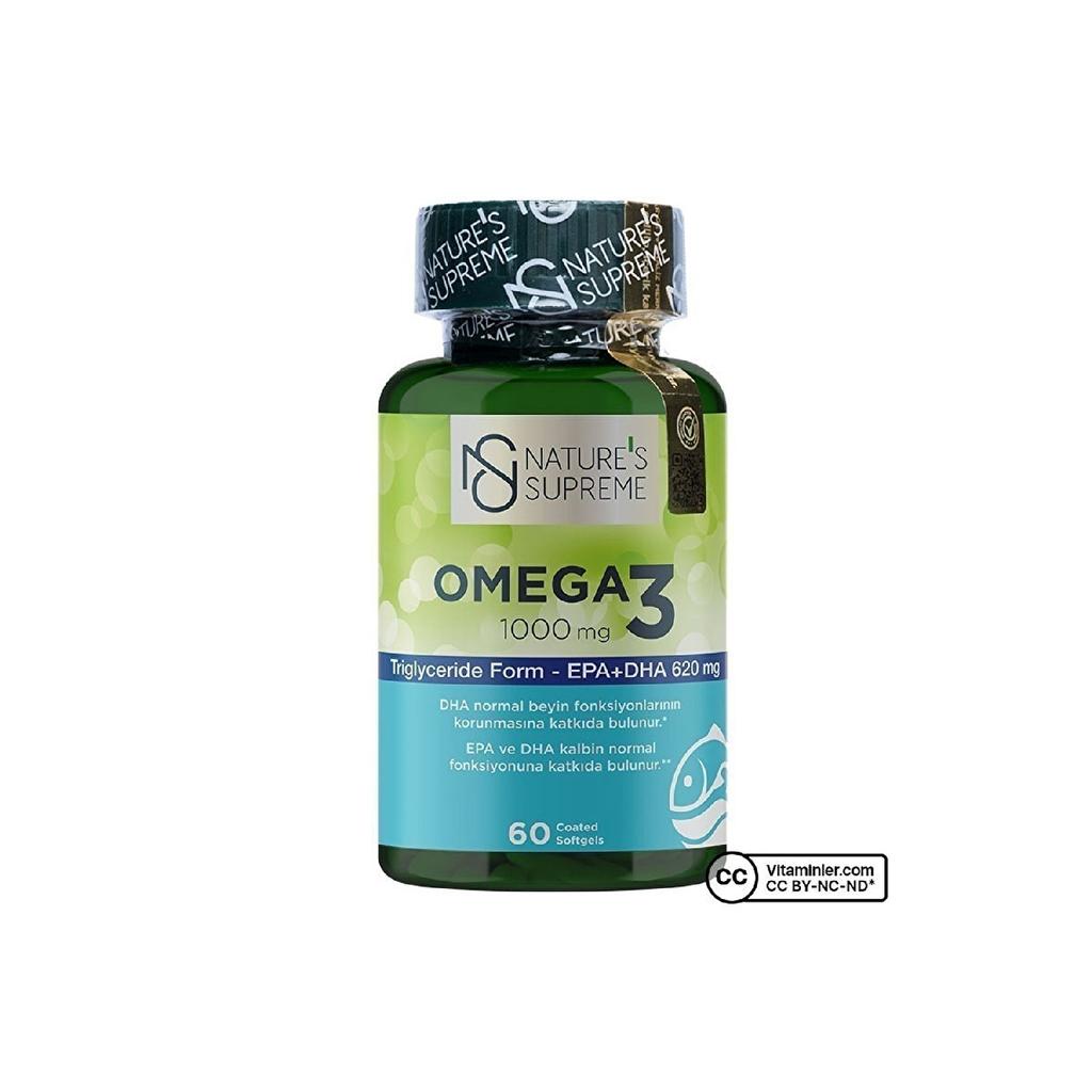 Omega 3 1000 Mg 60 Capsules - Without Aroma