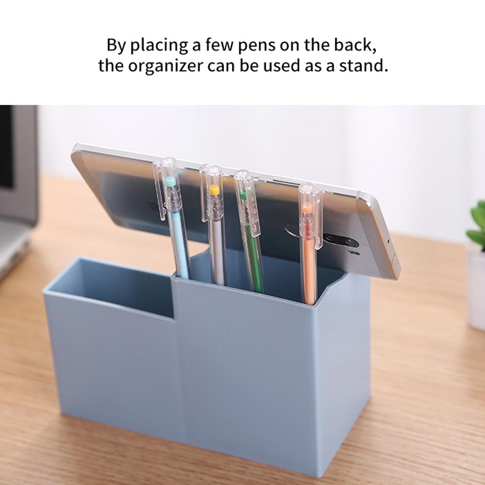 Stand Pen Holder Non Slip Pencil Desktop Organizer Office School Makeup Cosmetic Rack Storage Case Stationery Supplies Home