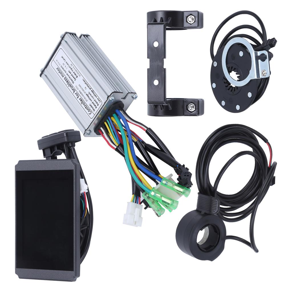 36V 48V 250W Электродвигатель Бесщеточный 7A Контроллер Комплект с Панелью Дисплея KTLCD8H, Датчиком, Ручкой Газа для Электрического Велосипеда