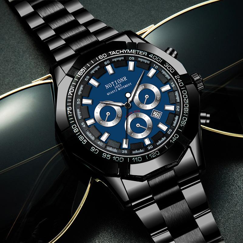 Классические деловые мужские часы Кварцевые часы Часы с несколькими циферблатами Повседневные спортивные мужские часы Аналоговые часы с календарем