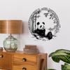 Простые наклейки на стену в китайском стиле, маленькая панда, бамбук, для украшения спальни, гостиной