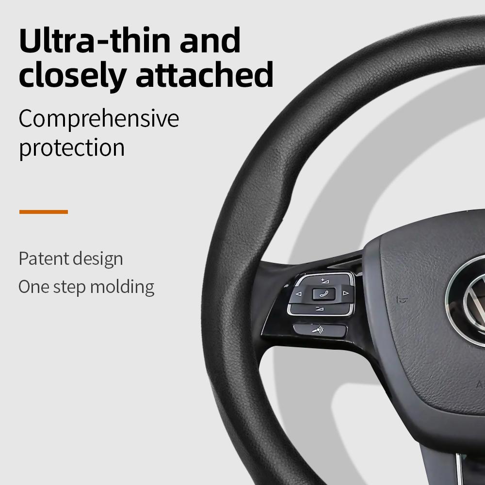 Suitable for Volkswagen Ultra-Thin Breathable Leather Steering Wheel Cover Suitable for Polo Golf 5 6 7 up Gol Volante Scirocco Passat B6 B8 Sedan