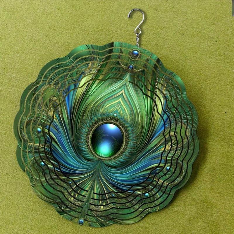 2D Metal Wind Spinner, Dynamic Sculpture for Indoor & Outdoor Decor, Ideal for Garden & Patio Art, Perfect Festive Gift