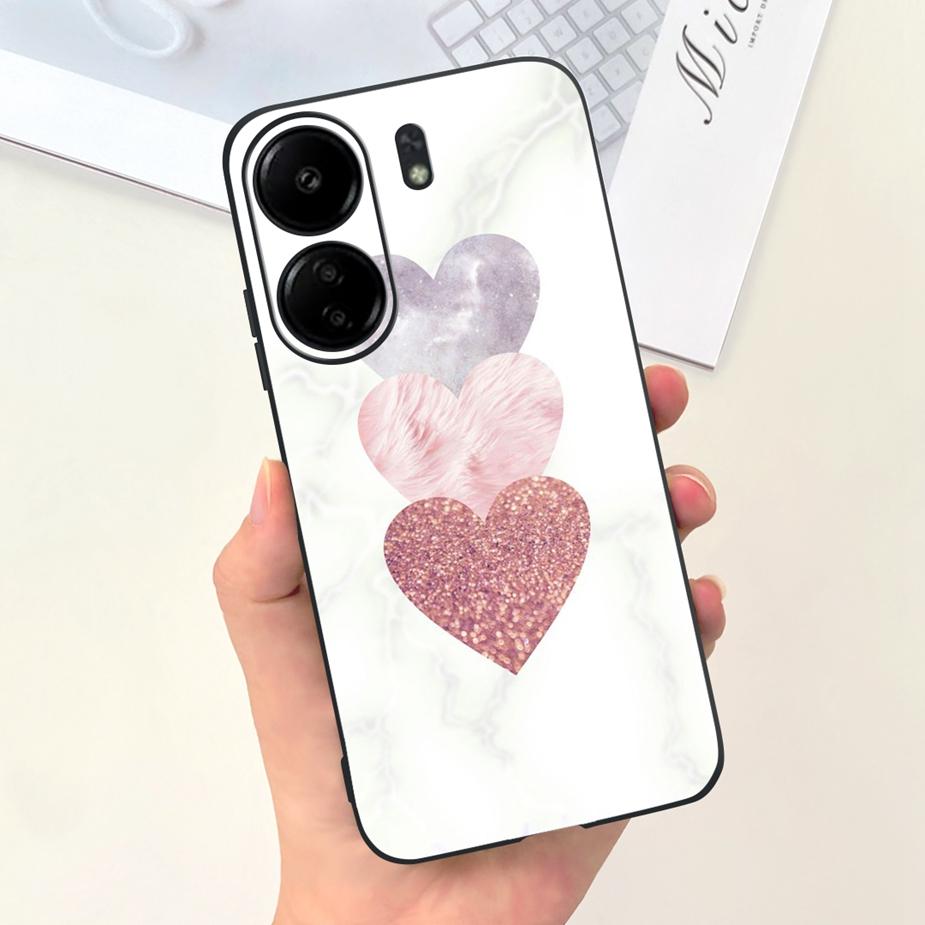For Xiaomi Poco C65 Case Redmi 13C Cute Fashion Cartoon Cover Soft Silicone Phone Case For Xiaomi Redmi 13C Poco C65 C 65 Bumper