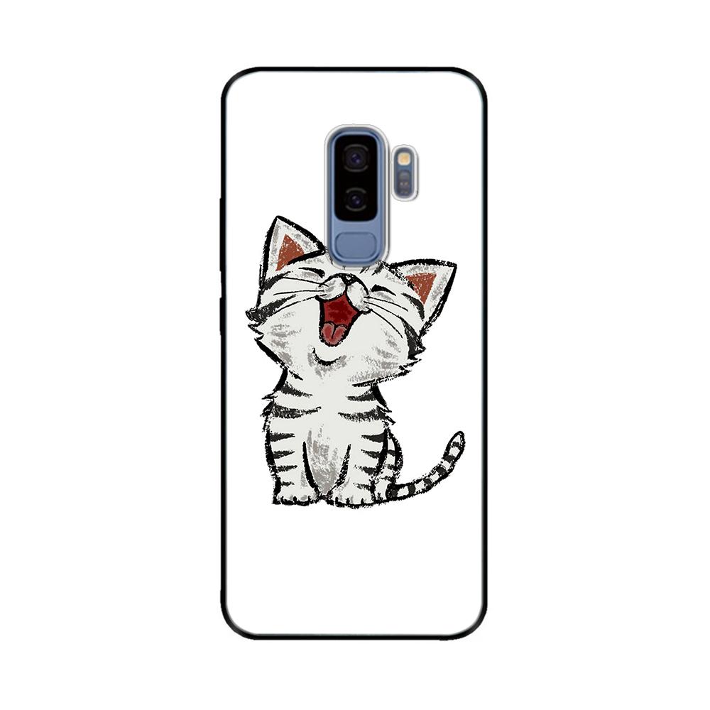 For Samsung Galaxy S9 Case Mobile Phone TPU Silicone Protective Cover for Samsung S9 Plus S9+ S 9 Back Cover Paintted Bumper