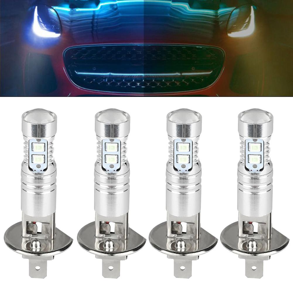 10 шт. светодиодные лампы H1 мощностью 200 Вт/комплект, мощность 50 Вт каждая.