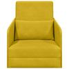 Yellow Sleeper Sofa 65 x 80 x 83 cm Velvet