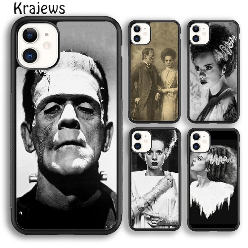 Krajews Чехол для телефона Невеста Франкенштейна Для iPhone 16 15 14 plus XS XR 11 12 mini 13 pro max coque Оболочка Fundas